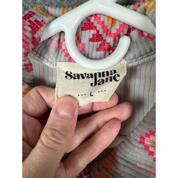 Savanna Jane Shacket Women's Large Aztec Southwest Button Up - Picture 6 of 10